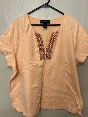 Venezia 26/28 Women's Light Peach Short Sleeve Top